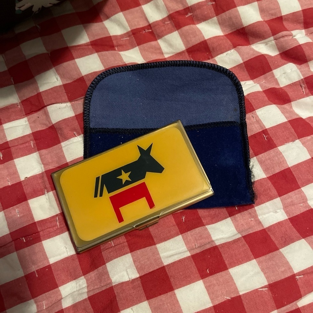Democrat Business Card Holder